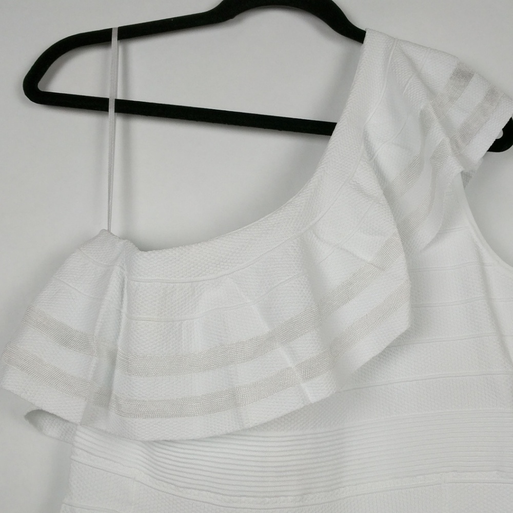 Ted Baker Streena Skater One Shoulder Ruffle Dress - Picture 3 of 7